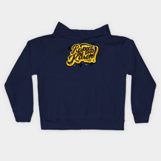 Respect the Drip, Karen! (Toxic Yellow, Black) Kids Hoodie